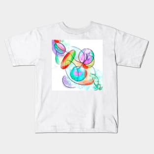 Bright Oval Abstract Kids T-Shirt